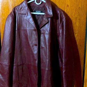 Men XL Leather coat